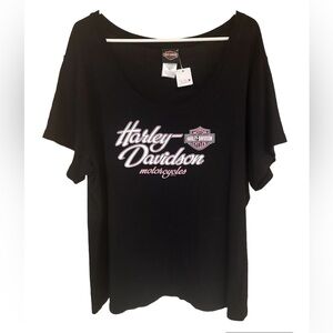 Harley Davidson Women’s Distressed T Shirt 2x